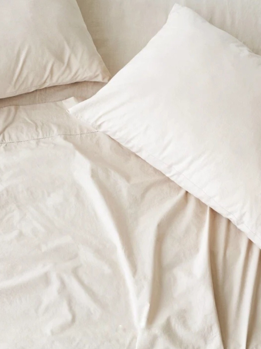 The Citizenry French Linen Cream Standard Pillow Case - Soft Neutral Bedding